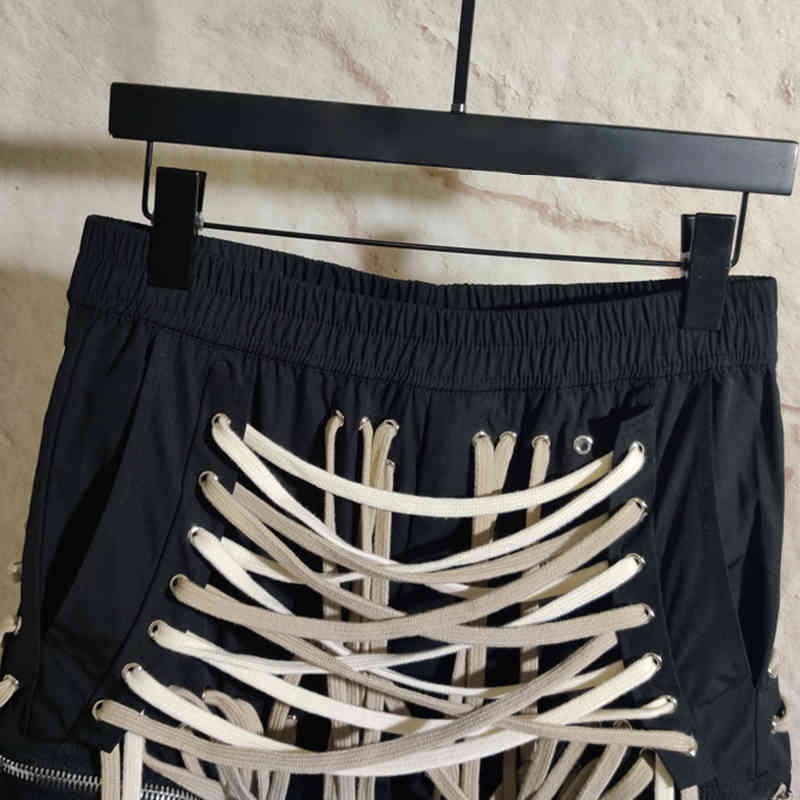 VGH Bandage Casual Pants For Women High Waist Pocket Irregular Hem Plus Size Trousers Female Summer Fashion New Clothing 210421