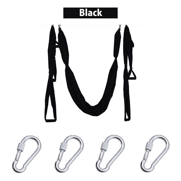 6 Handles Aerial Yoga Hammock Flying Swing Anti-gravity Yoga Pilates Inversion Exercises Device Home GYM Hanging Belt 20 Colors