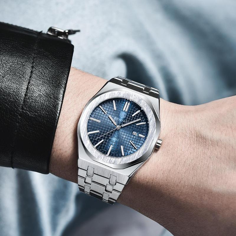 Wristwatches BENYAR Fashion Casual Mens Quartz Sports Wrist Watch Japan Miyota Movt Stainless Steel Luminous Waterproof Relogio Masculino, Blue without box
Wristwatches BENYAR Fashion Casual Mens Quartz Sports Wrist Watch Japan Miyota Movt Stainless Steel Luminous Waterproof Relogio Masculino, Blue without box