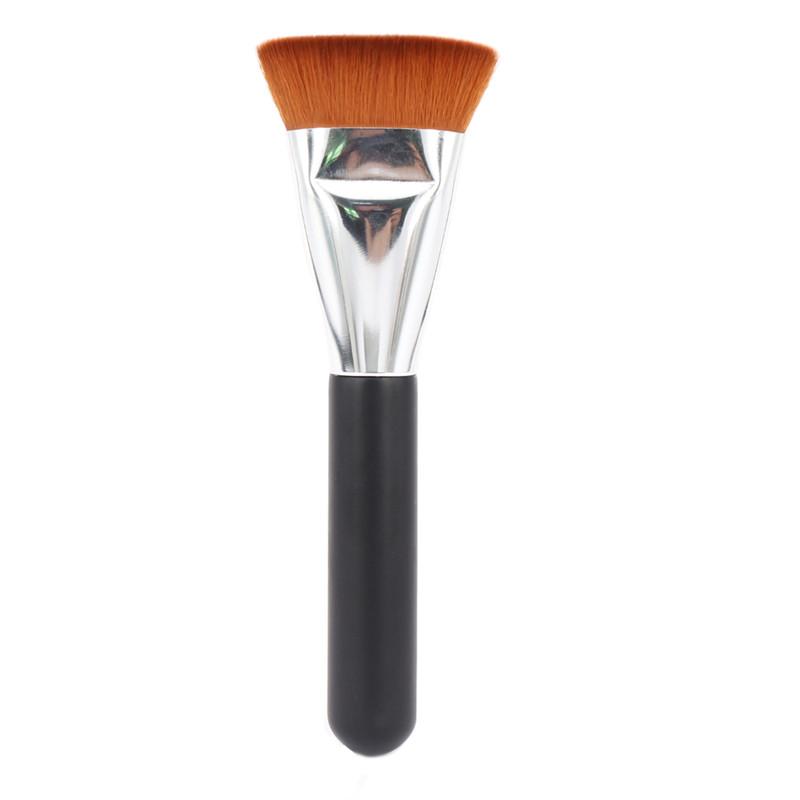 Makeup Brushes Two-color Multifunctional Fine Fiber Flat Contour Brush Foundation ConfigureFlat Top Kabuki Base Cream Mix