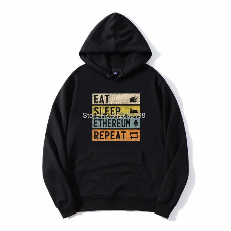 Men's Hoodies & Sweatshirts Sleep Eat Ethereum Cryptocurrency Crypto Blockchain Hoodie Gift Unisex Men Hooded Fleece Sweatshirt Streetwear, Black
Men's Hoodies & Sweatshirts Sleep Eat Ethereum Cryptocurrency Crypto Blockchain Hoodie Gift Unisex Men Hooded Fleece Sweatshirt Streetwear, Black