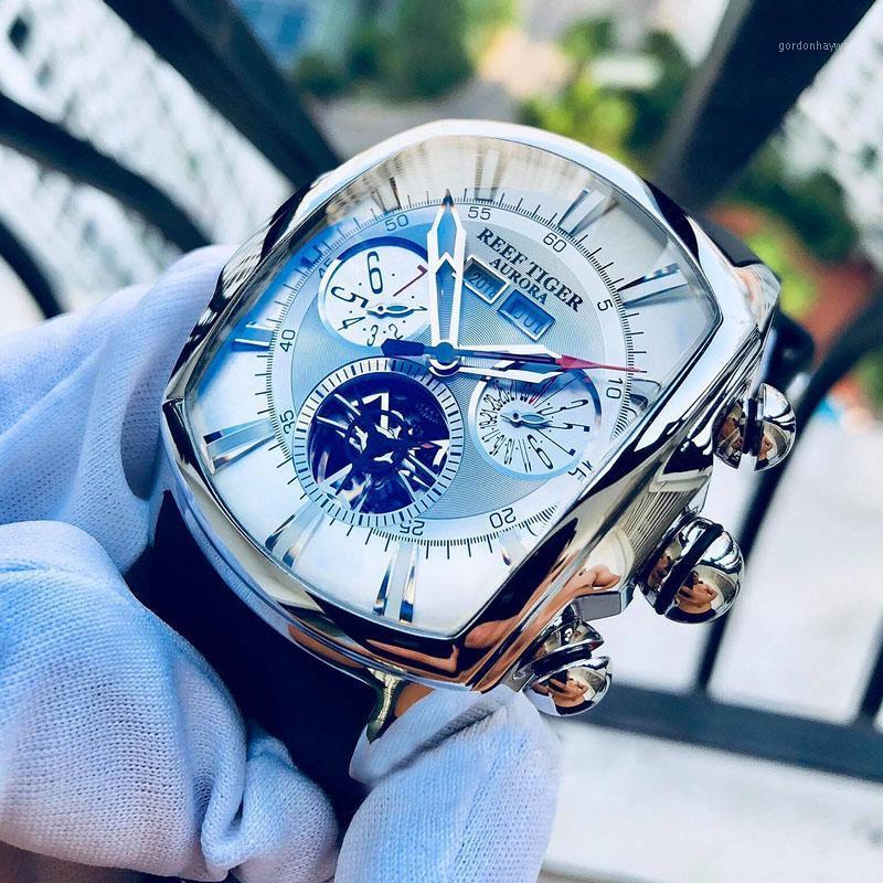 Reef Tiger/RT Top Big Watch White Dial Mechanical Tourbillon Sport Watches Relogio Masculino RGA3069 Wristwatches, Rga3069-ywb
Reef Tiger/RT Top Big Watch White Dial Mechanical Tourbillon Sport Watches Relogio Masculino RGA3069 Wristwatches, Rga3069-ywb