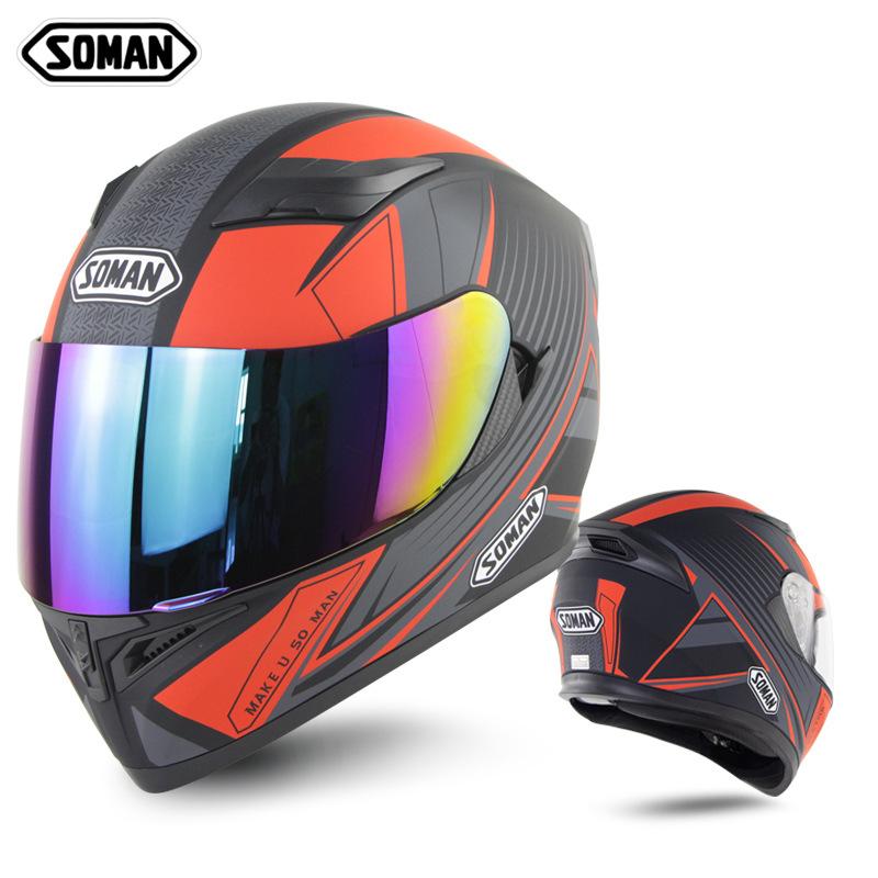 Helmet Male Motorcycle Electric Bicycle Double Lens Full-covered Personality Locomotive Four Seasons Safety Helmets
Helmet Male Motorcycle Electric Bicycle Double Lens Full-covered Personality Locomotive Four Seasons Safety Helmets