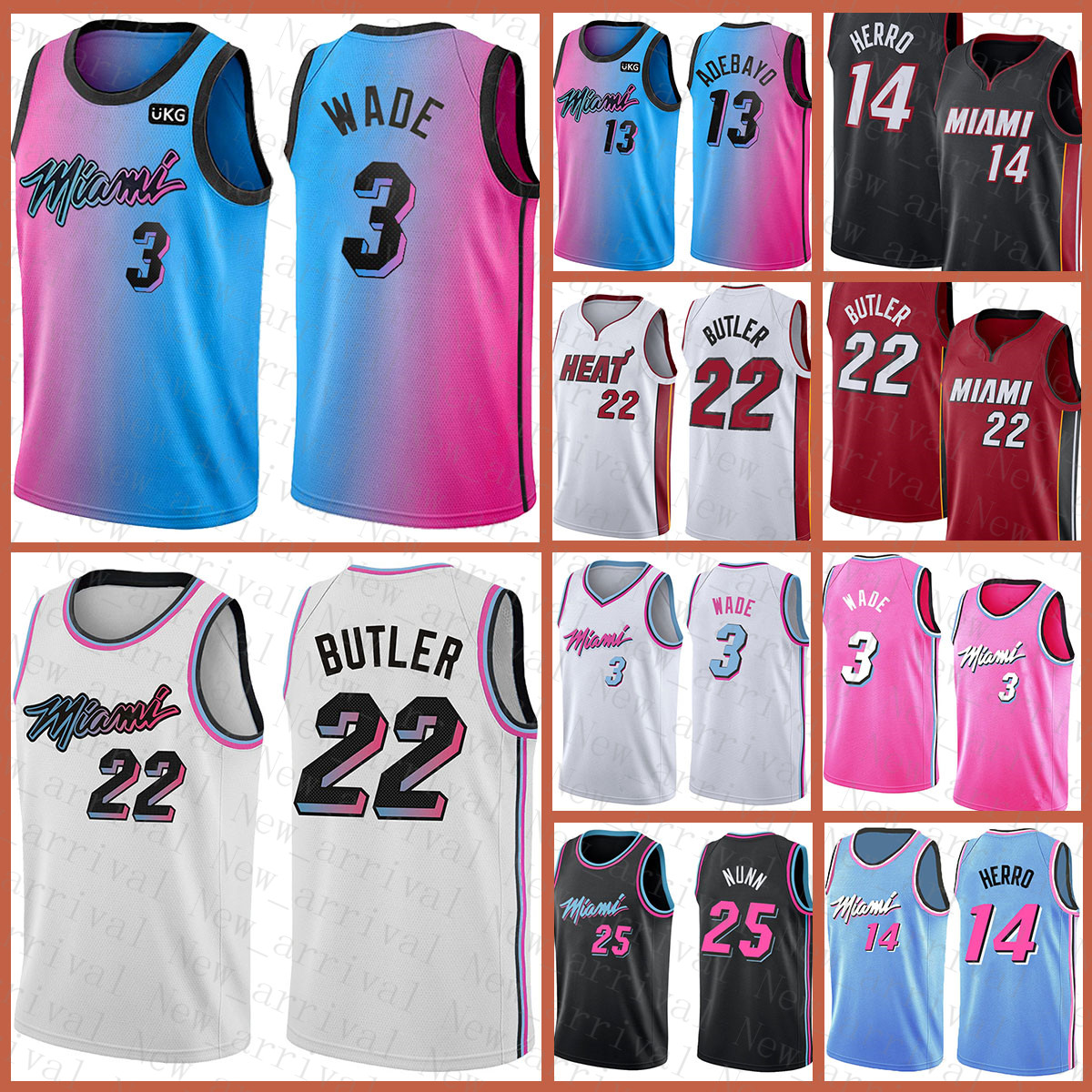 Dwayne Dwyane 3 Wade Jimmy 22 Butler Tyler 14 Herro Bam 13 Adebayo Goran 7 Dragic MiamiHeatNew 2021 Basketball Jersey Black, Black;red
Dwayne Dwyane 3 Wade Jimmy 22 Butler Tyler 14 Herro Bam 13 Adebayo Goran 7 Dragic MiamiHeatNew 2021 Basketball Jersey Black, Black;red