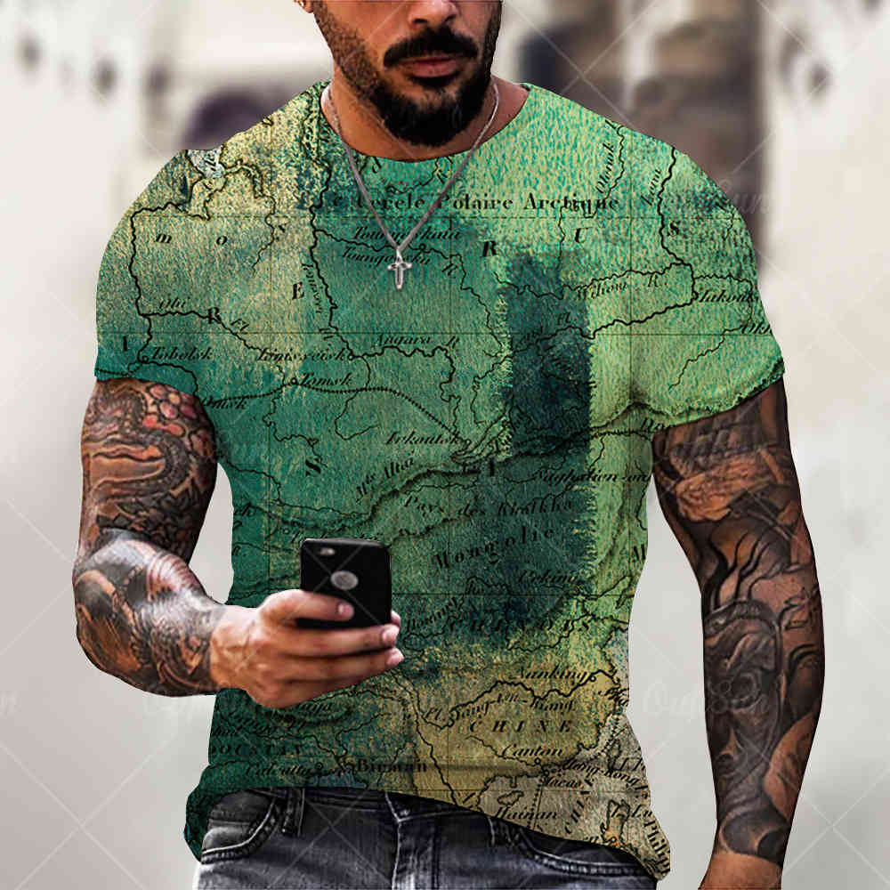 2021 summer t-shirt style world map longitude and latitude 3d digital printing men's casual short sve t-shirtk649, White;black
2021 summer t-shirt style world map longitude and latitude 3d digital printing men's casual short sve t-shirtk649, White;black