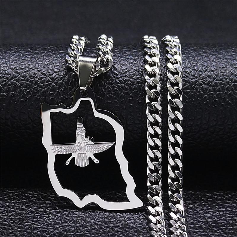 Pendant Necklaces Map Ahura Mazda Religion Stainless Steel Zoroastrianism Cuture Persian Empire Necklace Jewelry N2260S05
Pendant Necklaces Map Ahura Mazda Religion Stainless Steel Zoroastrianism Cuture Persian Empire Necklace Jewelry N2260S05