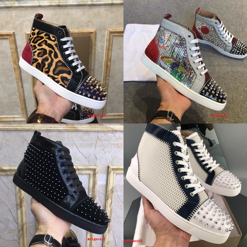 mens designer shoes women red bottom Rhinestone Studded Spikes luxury men loafers Casual Genuine Leather High Boots Ladies Exquisite Graffiti Flat shoe, Color 38
mens designer shoes women red bottom Rhinestone Studded Spikes luxury men loafers Casual Genuine Leather High Boots Ladies Exquisite Graffiti Flat shoe, Color 38