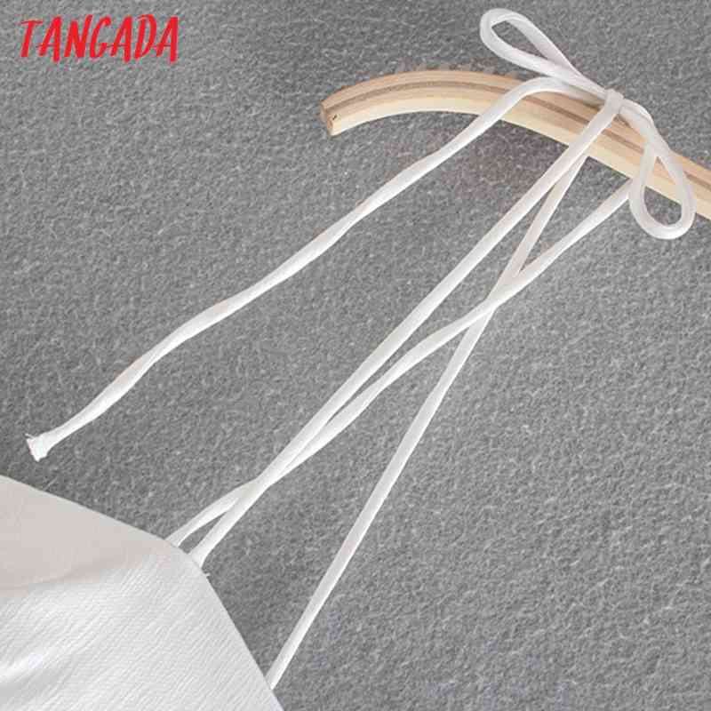 Women Sexy Solid Camis Crop Top Spaghetti Strap Sleeveless Backless Short Blouses Shirts Female Casual Tops 4N18 210416