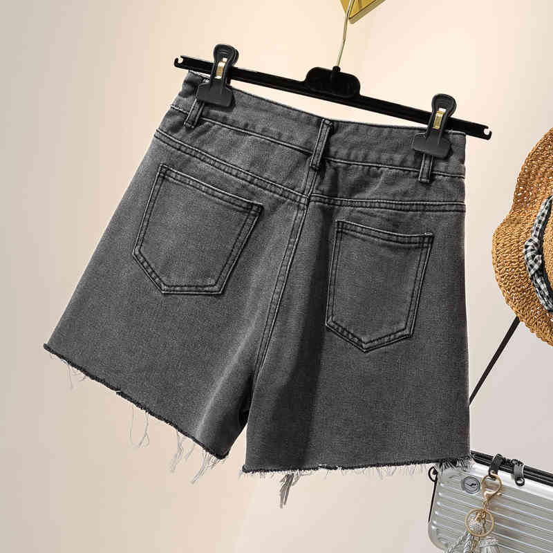 Summer Women Shorts Casual Loose Plus Size High Waist Ladies Korean Style Short Jeans spodenki damskie 9742 210508
