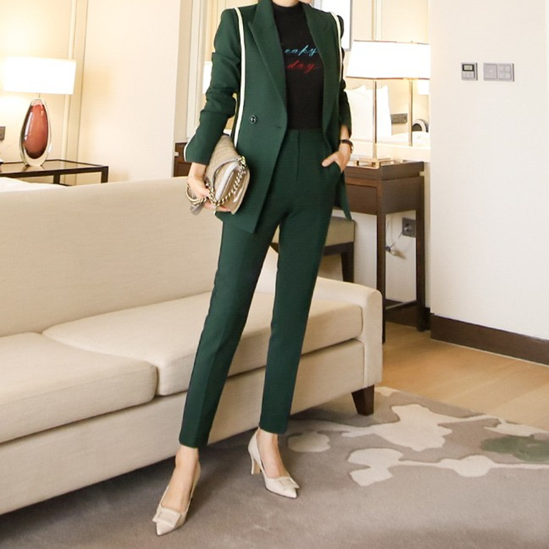 ZAWFL Elegant Women 2 Pieces Blazer Set Slim Single Button Suit Jacket & High Waist Pants Winter Female Pant Suits 210525, Picture color
ZAWFL Elegant Women 2 Pieces Blazer Set Slim Single Button Suit Jacket & High Waist Pants Winter Female Pant Suits 210525, Picture color