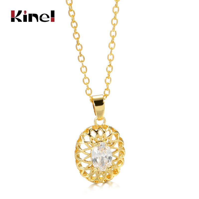 Kinel Natural Zircon Neckalce For Women Fashion Gold Color Hollow Flower Ethnic Bride Wedding Jewelry
Kinel Natural Zircon Neckalce For Women Fashion Gold Color Hollow Flower Ethnic Bride Wedding Jewelry