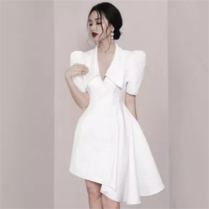 Elegant Mermaid Mini Dress For Women V Neck Short Sleeve High Waist Casual Dresses Female Fashion Clothing Spring 210603, Picture color
Elegant Mermaid Mini Dress For Women V Neck Short Sleeve High Waist Casual Dresses Female Fashion Clothing Spring 210603, Picture color