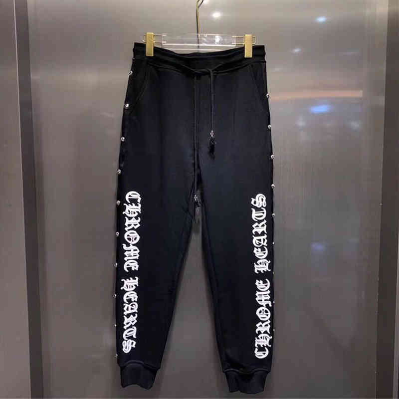 Crosin Factory Hearts/Chrome New Men's and Women's Trendy Casual Pants Crosin Personality Letter Button Print Rivet Slim Harem Pan, Black
Crosin Factory Hearts/Chrome New Men's and Women's Trendy Casual Pants Crosin Personality Letter Button Print Rivet Slim Harem Pan, Black