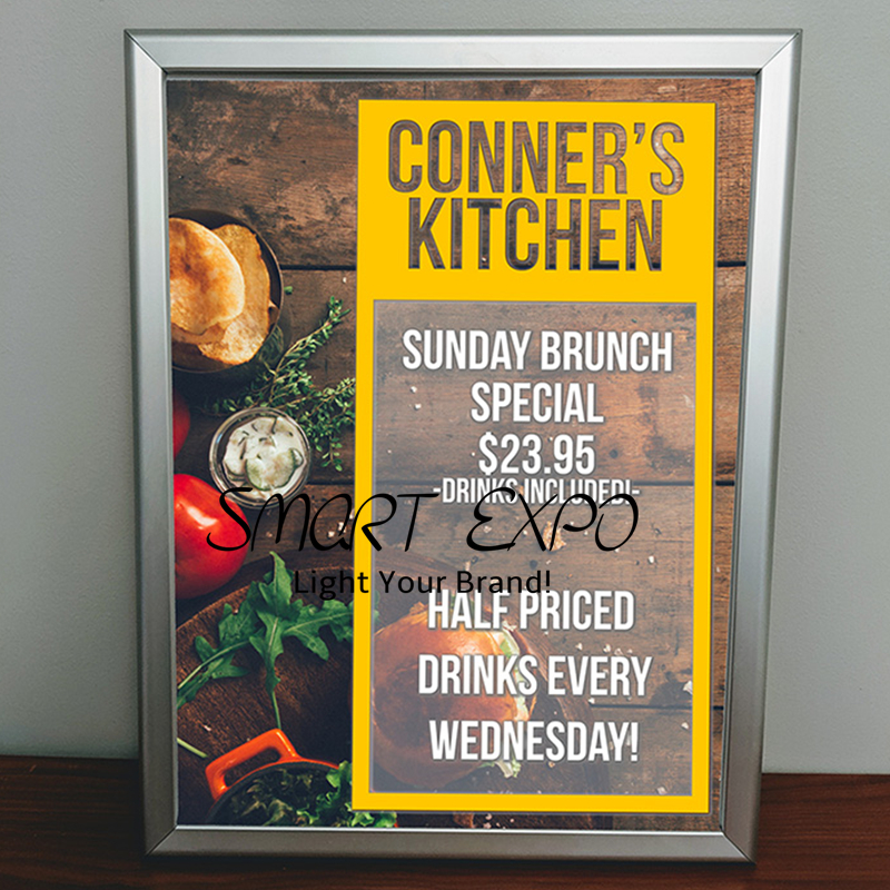 Aluminum Snap Frame for A1 Poster Advertising Display with 32mm Profile