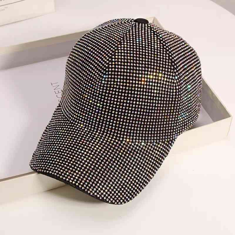 2021 Full Diamond Net Red Hat Hand Inlaid Duck Tongue Trend Sunshade Baseball Cap