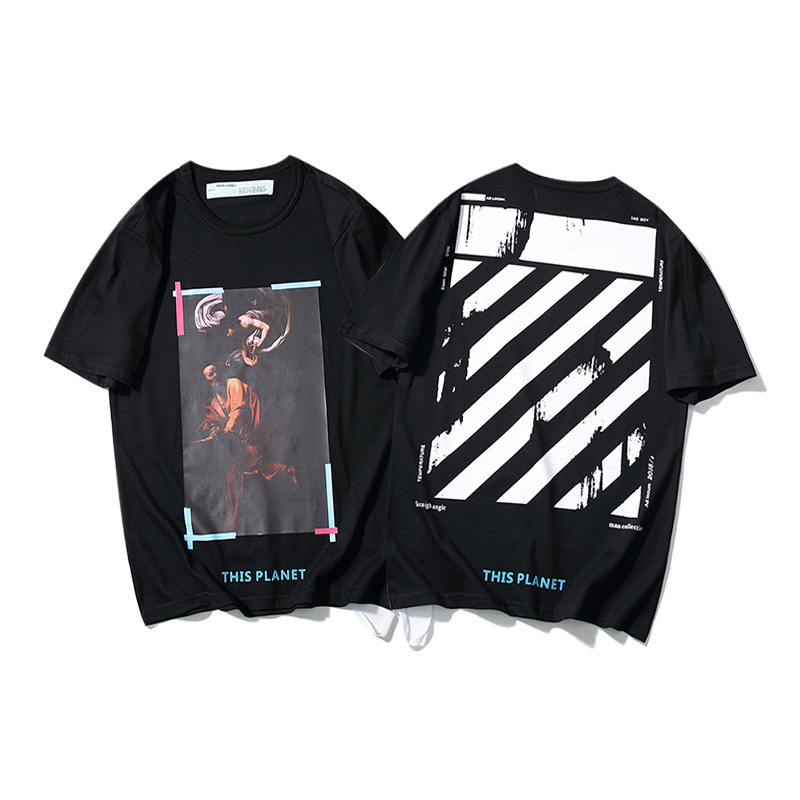 Fashion T Shirt Summer 2021 Brand Off Splash Ink Arrow Print White Loose Round Neck Couple Short Sleeve, White;black
Fashion T Shirt Summer 2021 Brand Off Splash Ink Arrow Print White Loose Round Neck Couple Short Sleeve, White;black