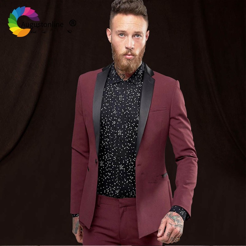 Men's Suits & Blazers Burgundy Slim Fit Men Casual Wedding Tuxedos Groom Wear Blazer Terno 2 Pieces (Jacket+Pants) Bridegroom Prom XLJN, White
Men's Suits & Blazers Burgundy Slim Fit Men Casual Wedding Tuxedos Groom Wear Blazer Terno 2 Pieces (Jacket+Pants) Bridegroom Prom XLJN, White