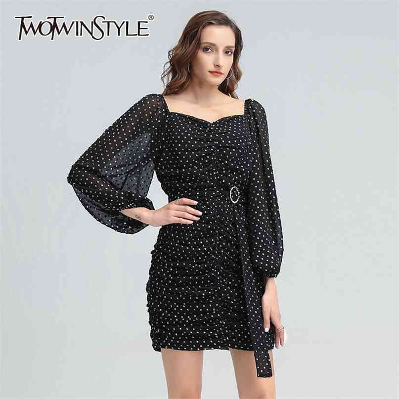 Chiffon Ruched Dot Dress For Women Square Collar Lantern Sleeve High Waist Slim Bodycon Dresses Female Autumn 210520, Aspicture
Chiffon Ruched Dot Dress For Women Square Collar Lantern Sleeve High Waist Slim Bodycon Dresses Female Autumn 210520, Aspicture