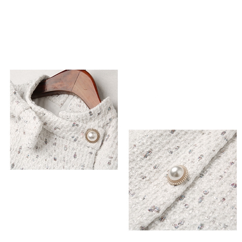 Arrival Autumn And Winter Runway Women Elegant Tweed Dress Bow Collar Long Sleeve Female Fashion Chic Vestidos 210520