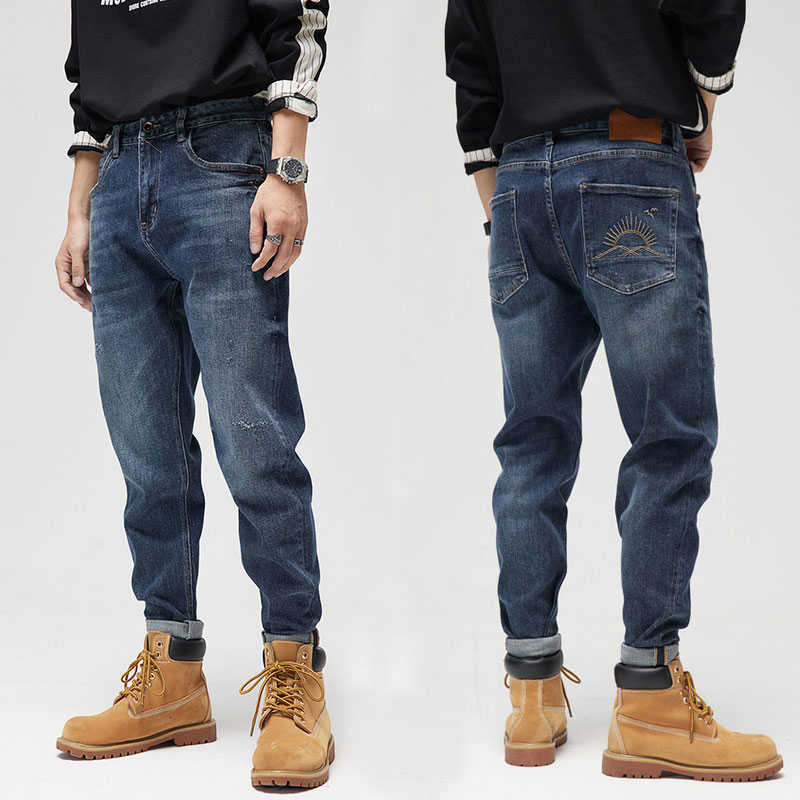 Street Style Fashion Men Jeans Retro Blue Elastic Casual Wide Leg Ripped Embroidery Designer Hip Hop Denim Harem Pants
Street Style Fashion Men Jeans Retro Blue Elastic Casual Wide Leg Ripped Embroidery Designer Hip Hop Denim Harem Pants