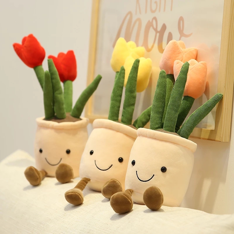 35cm Lifelike Tulip Succulent Plants Plush Stuffed Decoration Toy Soft Bookshelf Decor Doll Potted Flowers Pillow for Girls Gift LA246
35cm Lifelike Tulip Succulent Plants Plush Stuffed Decoration Toy Soft Bookshelf Decor Doll Potted Flowers Pillow for Girls Gift LA246