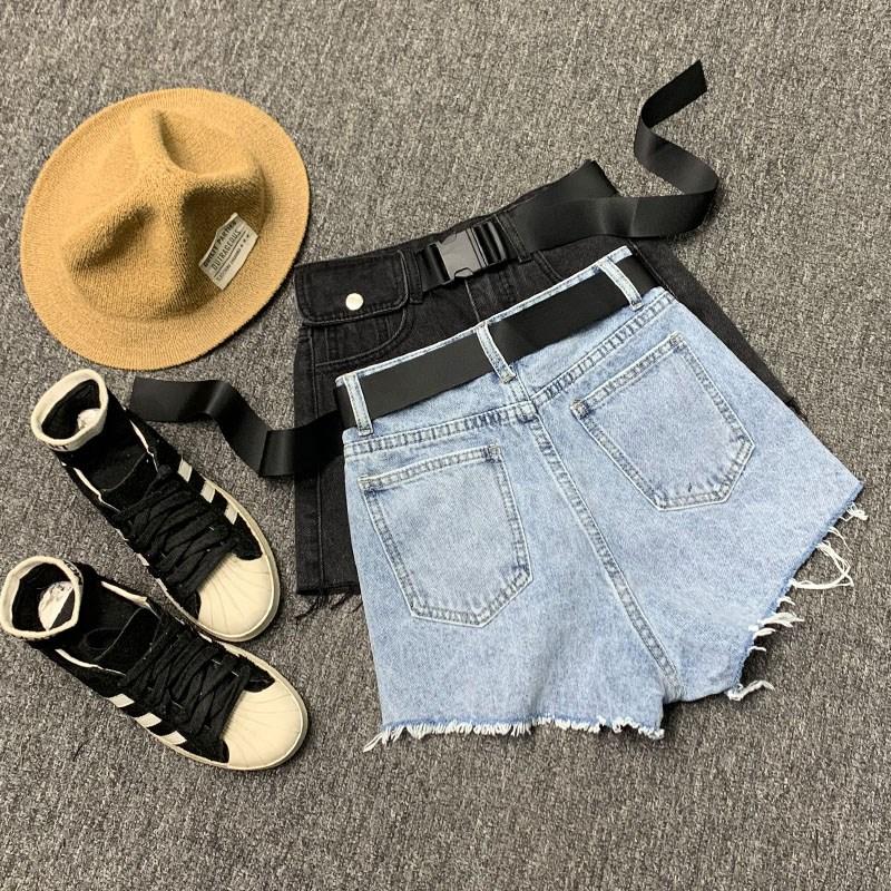 High-waisted Shorts For Women 2021, The Women's Loose-fitting And Slim-looking A-line Including Waistband