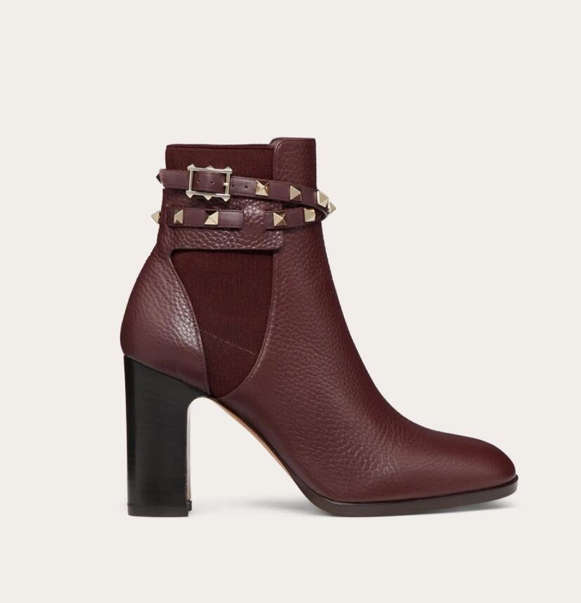 2021 Famous Designer Rock Stud Women's Ankle Boot Black Grainy Calfskin Leather Lady Booties High Heels Sexy Winter Party Wedding
2021 Famous Designer Rock Stud Women's Ankle Boot Black Grainy Calfskin Leather Lady Booties High Heels Sexy Winter Party Wedding