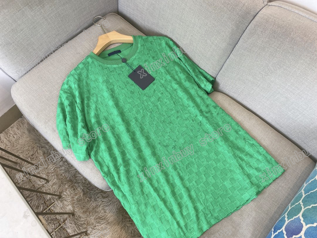 22ss Designers Tee top Mens Womens T Shirts lattice Towel embroidery Paris Fashion T-shirt short Sleeve luxurys Tshirts Black white green S-XL, White;black
22ss Designers Tee top Mens Womens T Shirts lattice Towel embroidery Paris Fashion T-shirt short Sleeve luxurys Tshirts Black white green S-XL, White;black