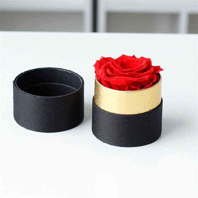 Eternal Rose in Box Preserved Real Rose Flowers With Box Set The Best Mother's Day Gift Romantic Valentines Day Y1216