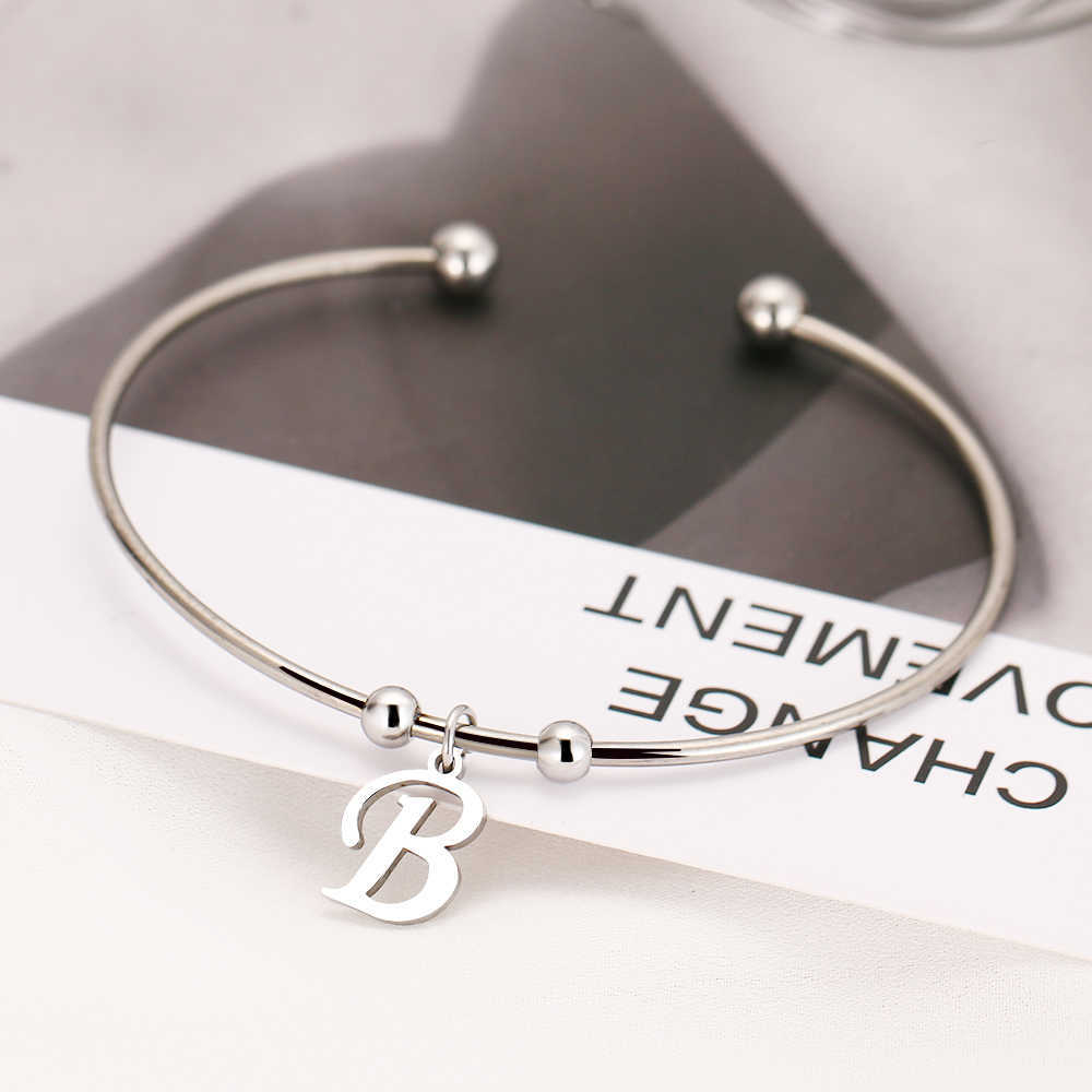 Cacana 316l Stainless Steel Open Bracelet Gold Color 26 Letters A-z Simple Trendy Jewelry for Women Bracelets Wedding Party Gift Q0719
Cacana 316l Stainless Steel Open Bracelet Gold Color 26 Letters A-z Simple Trendy Jewelry for Women Bracelets Wedding Party Gift Q0719