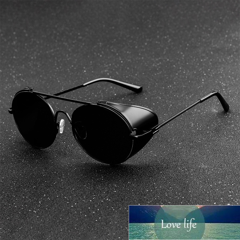 Retro Steampunk Style Sunglasses Men Women Brand Designer Round Metal Frame Punk Metal Shields Lens Sun Glasses Gafas de Sol Factory price expert design Quality
Retro Steampunk Style Sunglasses Men Women Brand Designer Round Metal Frame Punk Metal Shields Lens Sun Glasses Gafas de Sol Factory price expert design Quality