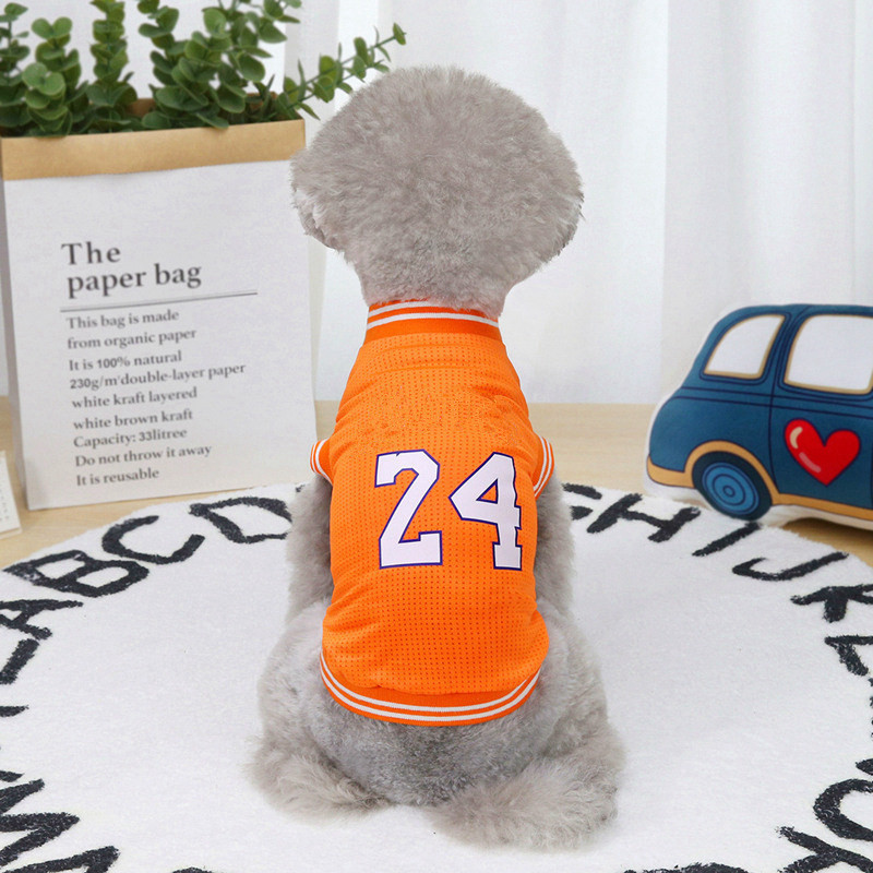Dog Apparel Vest Basketball Jersey Cool Breathable Pet Cat Clothes Puppy Sportswear Spring Summer Fashion Shirt Large Dogs XL