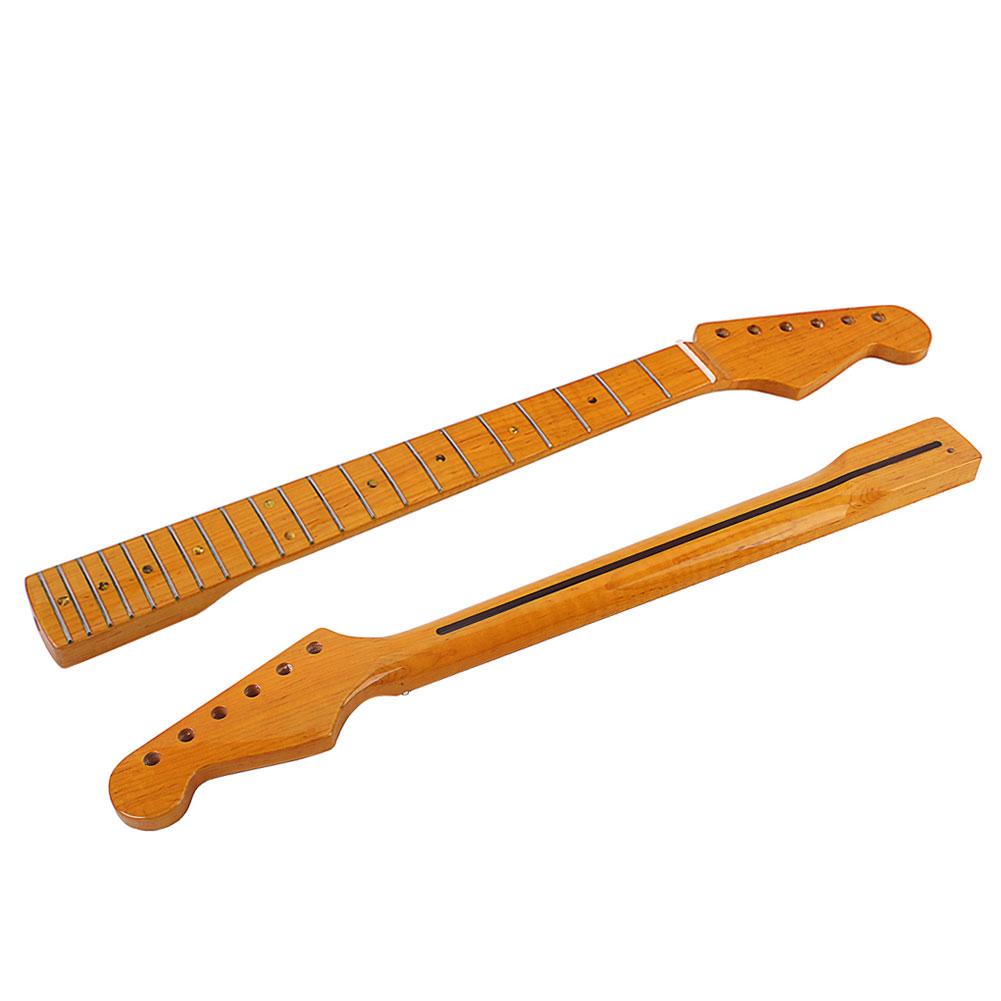 Natural Maple 21 Fret Fingerboard Neck Parts Replacement for Strat Electric Guitar abalone dots inlay Sandwich Line on Back Black little Dot on side
Natural Maple 21 Fret Fingerboard Neck Parts Replacement for Strat Electric Guitar abalone dots inlay Sandwich Line on Back Black little Dot on side