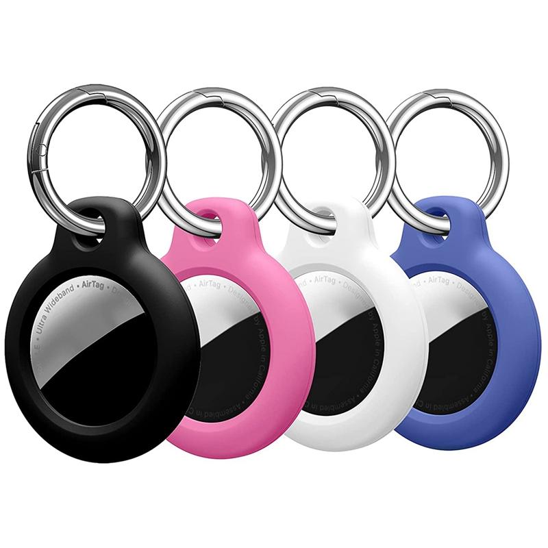 Keychains 4 Pack Silicone Case Compatible With Protective Cover Accessory For AirTags Case, Air Tag Keychain
Keychains 4 Pack Silicone Case Compatible With Protective Cover Accessory For AirTags Case, Air Tag Keychain