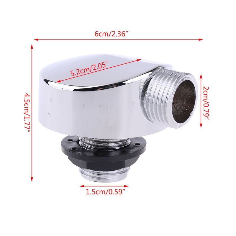 Chromified Plastic Shower Connector Bad Shower Cabin Room Accessories Parts