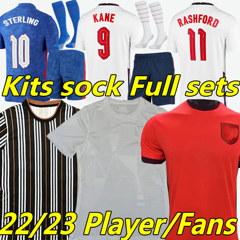 2021 2022 2023 GREALISH KANE soccer jerseys fans player version STERLING RASHFORD Football shirt inglaterra SANCHO MOUNT FODEN Men Women Kids Kits sock Full set, Yinggelan 20-21 away women