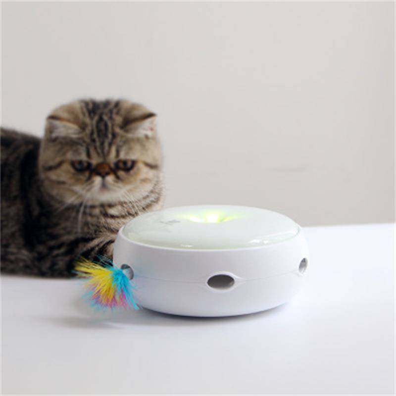 Pet Automatic Cat Interactive Toys Replace Feather Electronic Rotating Toy Replace Feather
