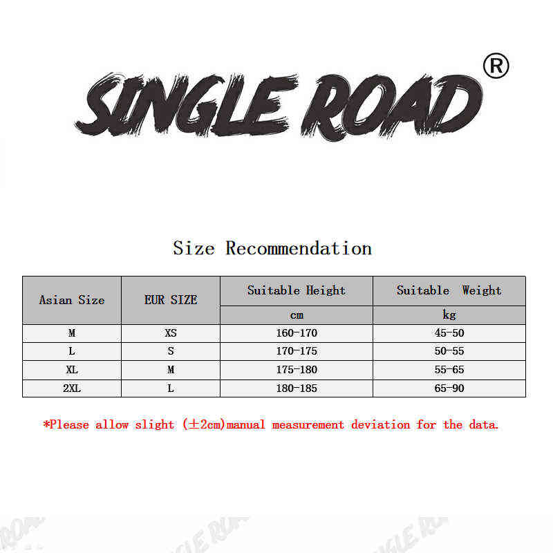 Single Road Mens Jeans Fashion Denim Pants Baggy Hip Hop Japanese Streetwear Korean Style Trousers Blue For 211108