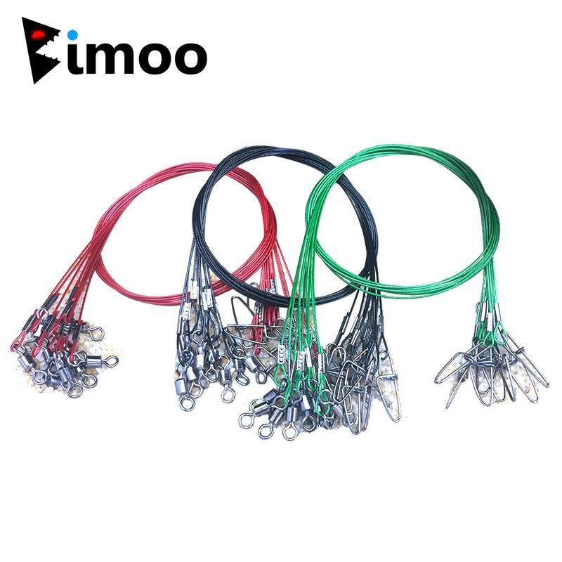Bimoo 10PCS Thick Wire 50CMX1mm 150LB Steel Fishing Leader Trace Saltwater Trolling Anti Bite Lure Jig Hook Connector Hooks
Bimoo 10PCS Thick Wire 50CMX1mm 150LB Steel Fishing Leader Trace Saltwater Trolling Anti Bite Lure Jig Hook Connector Hooks