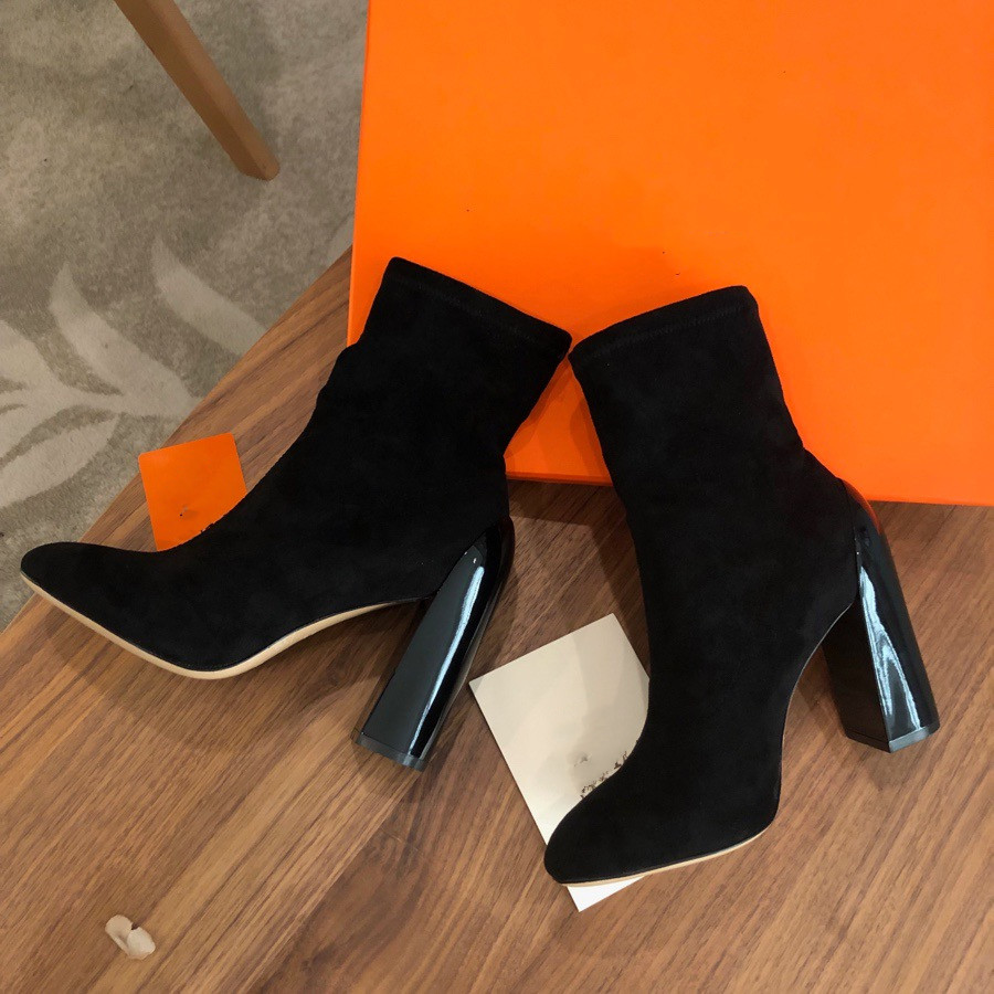 autumn winter socks heeled heel boots fashion sexy Knitted elastic boot designer Alphabetic women shoes lady Letter Thick high heels, Box
autumn winter socks heeled heel boots fashion sexy Knitted elastic boot designer Alphabetic women shoes lady Letter Thick high heels, Box