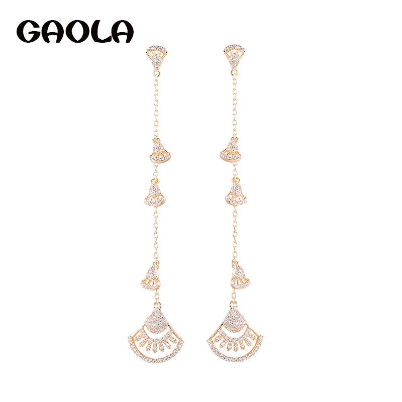 Dangle & Chandelier GAOLA Design Fan Zirconia CZ Silver Color Earring Luxury Jewelry For Woman GLE6956Y
Dangle & Chandelier GAOLA Design Fan Zirconia CZ Silver Color Earring Luxury Jewelry For Woman GLE6956Y