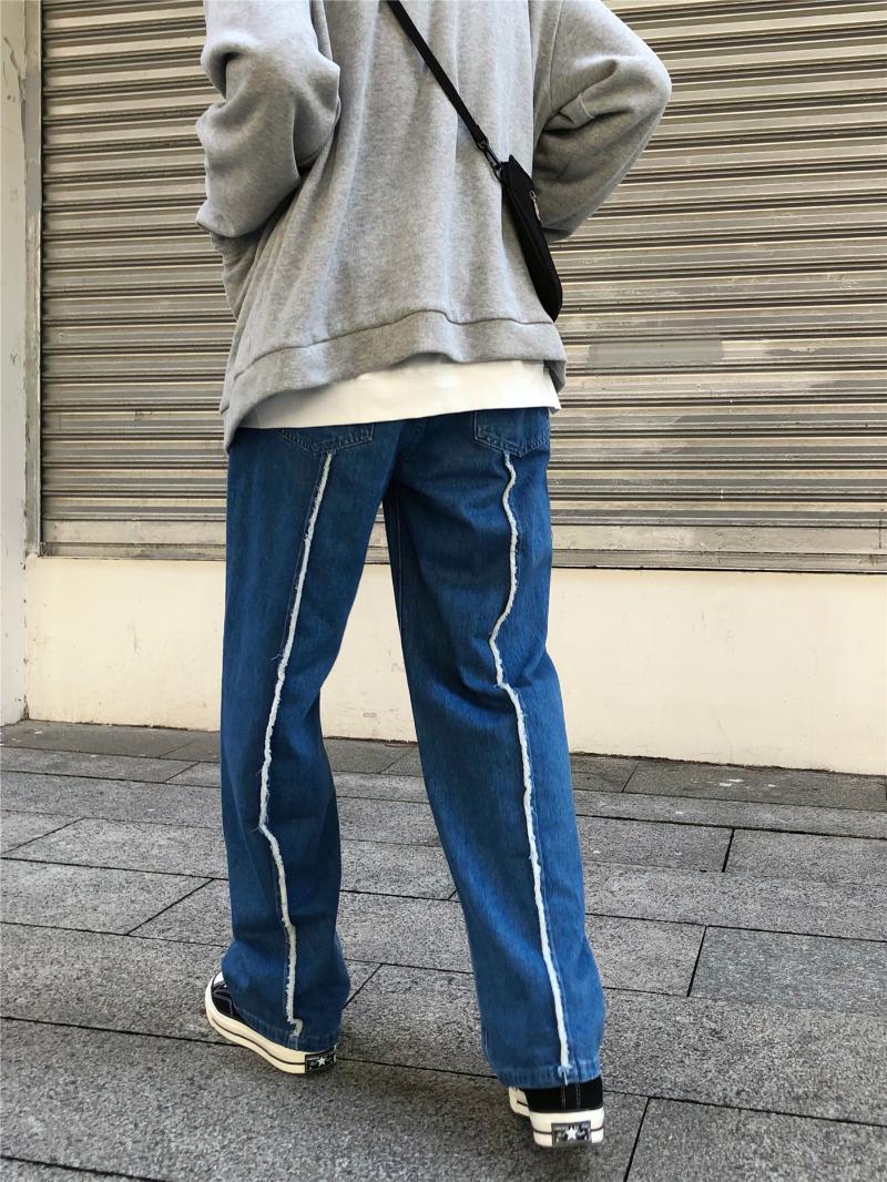 Men's Jeans Handsome Fall/winter Style Retro Personality Loose Straight Trousers Trendy Wide-leg Pants Men, Blue
Men's Jeans Handsome Fall/winter Style Retro Personality Loose Straight Trousers Trendy Wide-leg Pants Men, Blue