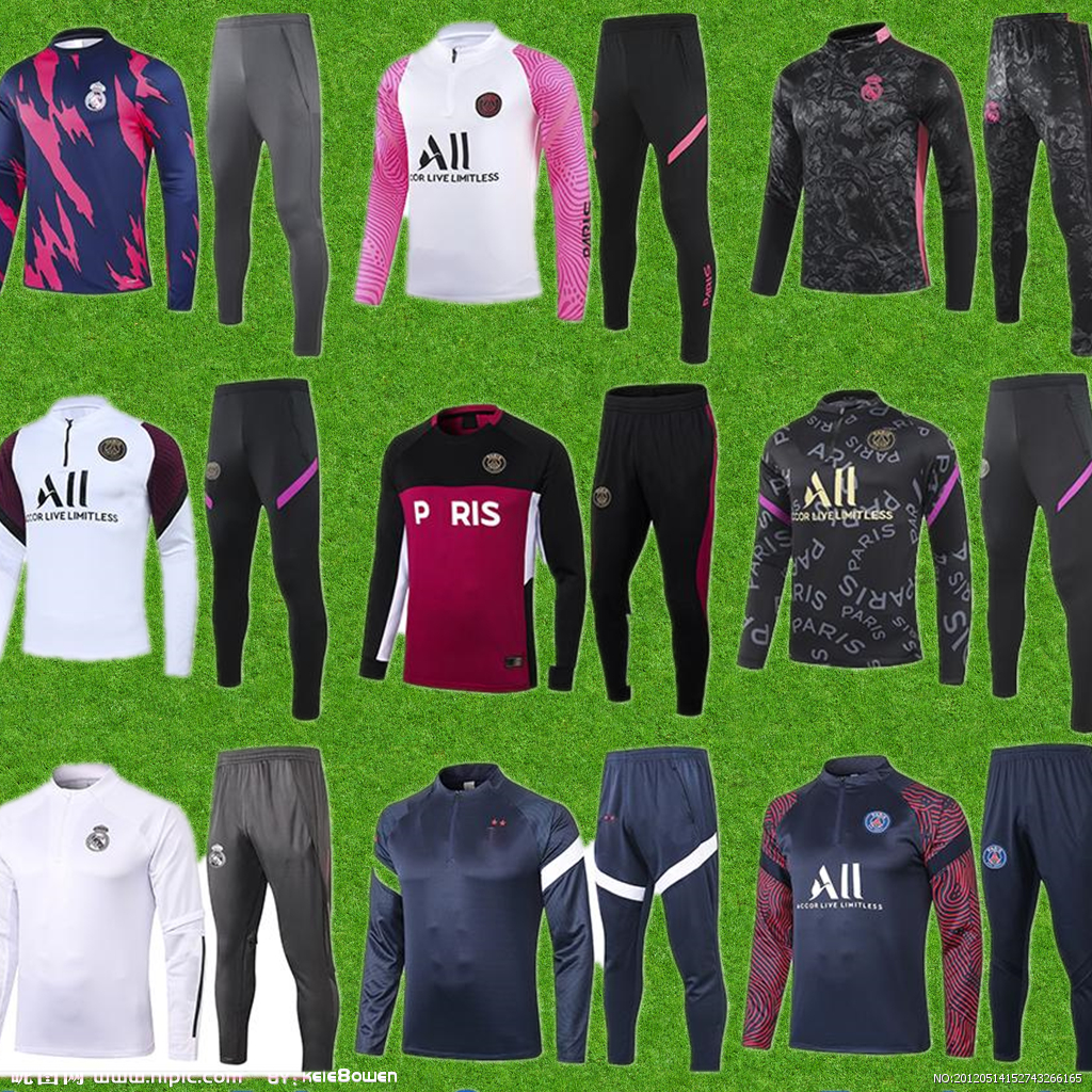 men+kids 2021 Real Madrid Men Football Training Suits 20 21 Paris Soccer Tracksuit MBAPPE POGBA Survetement Maillots de Foot Enfants Kids Chandal Kit, Black
men+kids 2021 Real Madrid Men Football Training Suits 20 21 Paris Soccer Tracksuit MBAPPE POGBA Survetement Maillots de Foot Enfants Kids Chandal Kit, Black