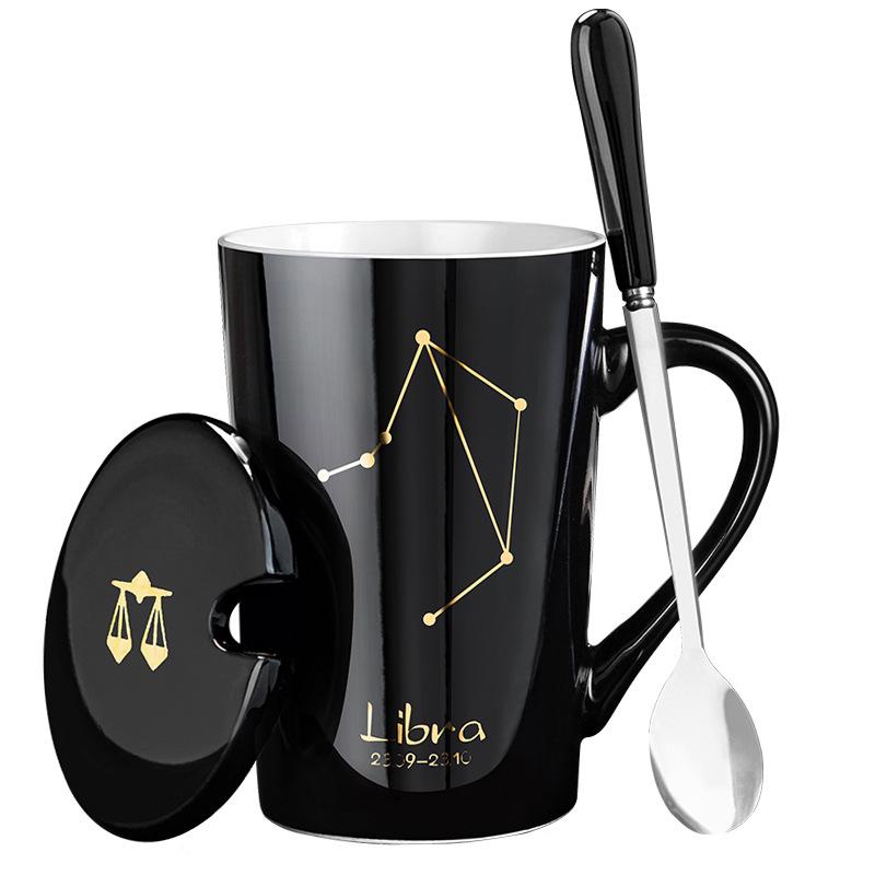 Mugs Ceramic Coffee Mug Cup 12 Constellations Lovers Creative Porcelain With Spoon Eco Friendly Milk Drinkware, Green
Mugs Ceramic Coffee Mug Cup 12 Constellations Lovers Creative Porcelain With Spoon Eco Friendly Milk Drinkware, Green