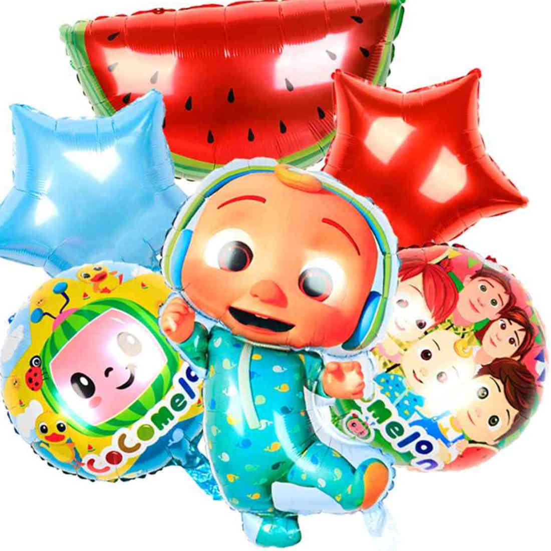 Tiktok Tik Tok Cocomelon Little Boy JJ Balloon aluminum film Cartoon watermelon Figure balloons double sided comelon birthday party decorati
Tiktok Tik Tok Cocomelon Little Boy JJ Balloon aluminum film Cartoon watermelon Figure balloons double sided comelon birthday party decorati