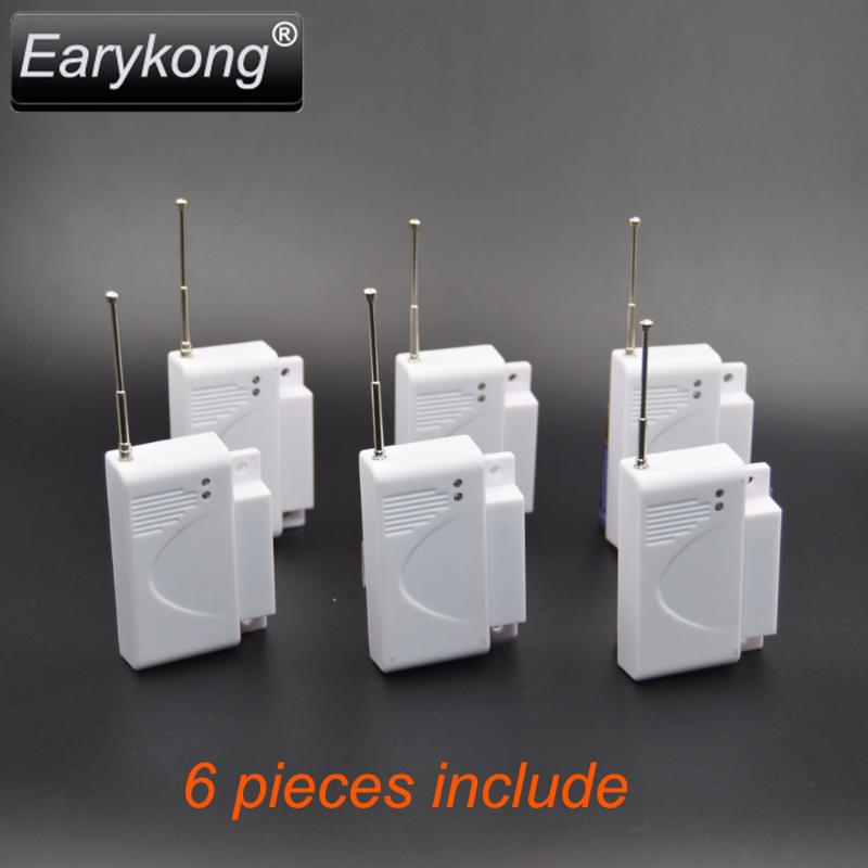 Alarm Systems High Quality GSM System 433Mhz 6pcs Wireless Door Magnetic Sensor Home Burglar Security
Alarm Systems High Quality GSM System 433Mhz 6pcs Wireless Door Magnetic Sensor Home Burglar Security