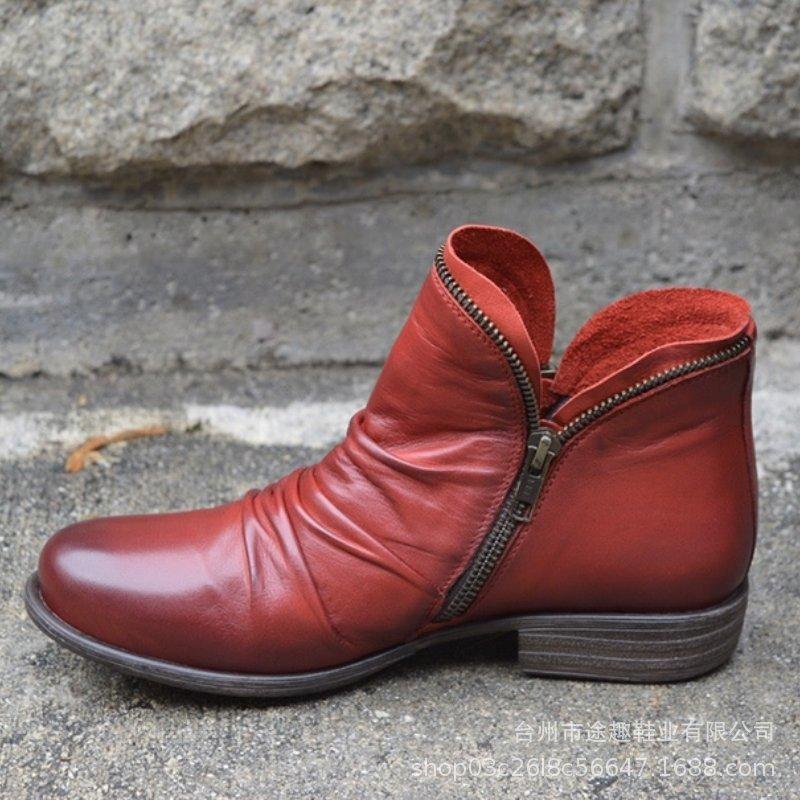 Boots Round Toe Double Side Zipper Short Women's Plus Size Autumn and Winter 0QCV, Red
Boots Round Toe Double Side Zipper Short Women's Plus Size Autumn and Winter 0QCV, Red