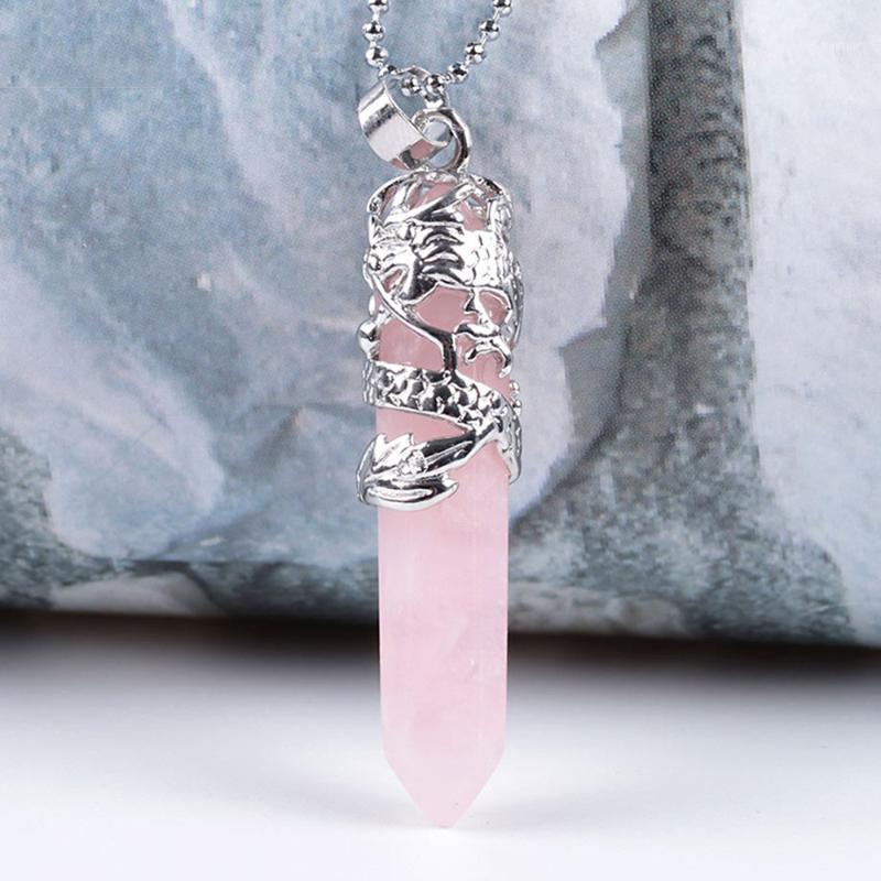 Chains Romantic Tribal Pendant Necklace Dragon Shape Natural Stone Hexagon Aura Column Jewelry Couples Chain 7 Colors Girls1
Chains Romantic Tribal Pendant Necklace Dragon Shape Natural Stone Hexagon Aura Column Jewelry Couples Chain 7 Colors Girls1