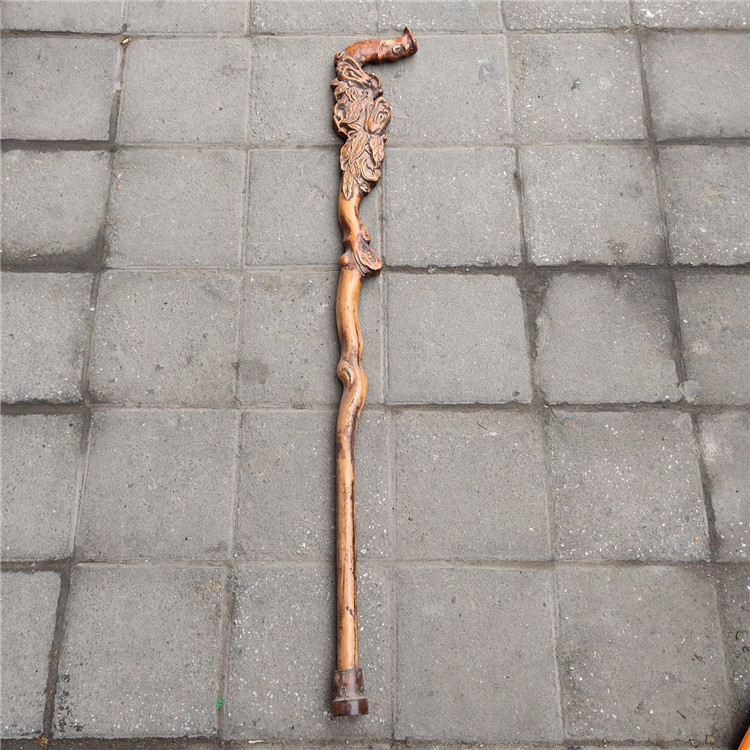 Antique Wholesale Antique Vintage Wood Carving Crafts Wooden Gift Peach Chayote Walking Stick for the Elderly, Black
Antique Wholesale Antique Vintage Wood Carving Crafts Wooden Gift Peach Chayote Walking Stick for the Elderly, Black