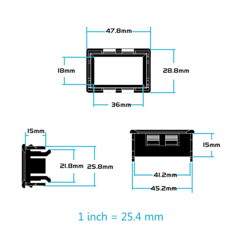 Dc 0-50.000mA(50mA) Digital Five-digit Amper Bit Current Meter Panel Guage 0.36 "83XA